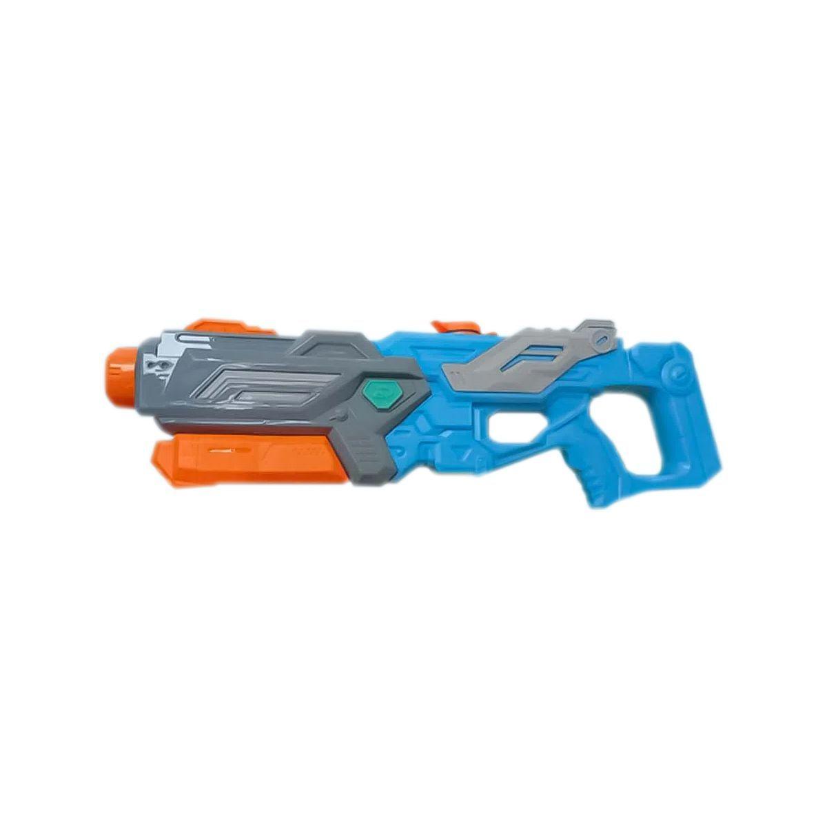 PISTOLA LANZA AGUA  - FUNNY GUN - GRIS Y CELESTE - LARGA DISTANCIA  - EVER GROUP-1