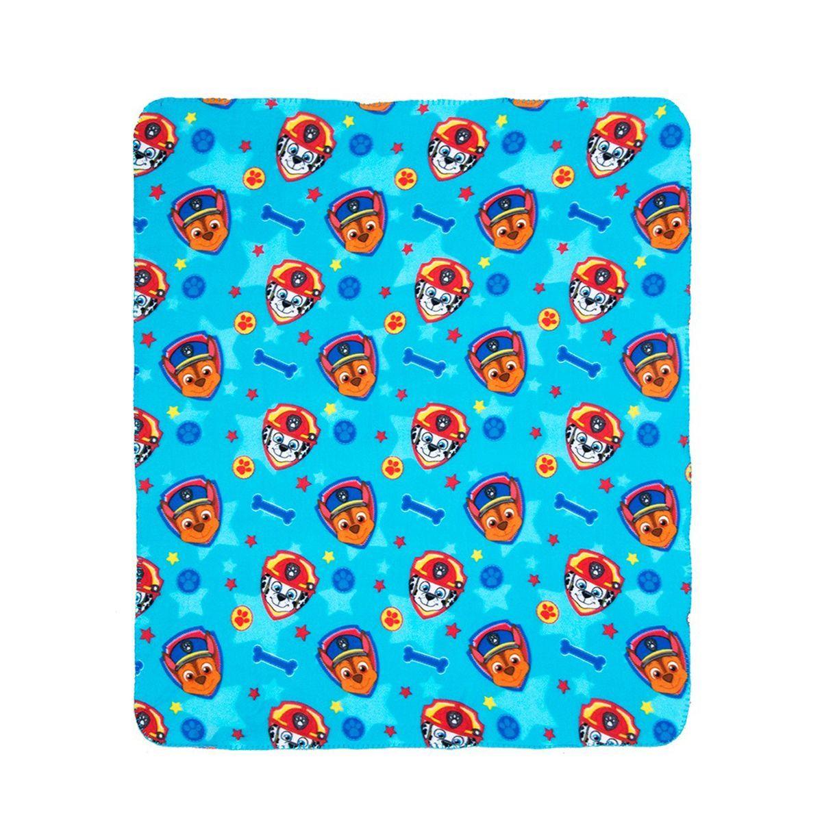 PAW PATROL - NIÑO HUESOS - MANTA FRAZADA POLAR - 115 X 130 CM - WINDSOR-0