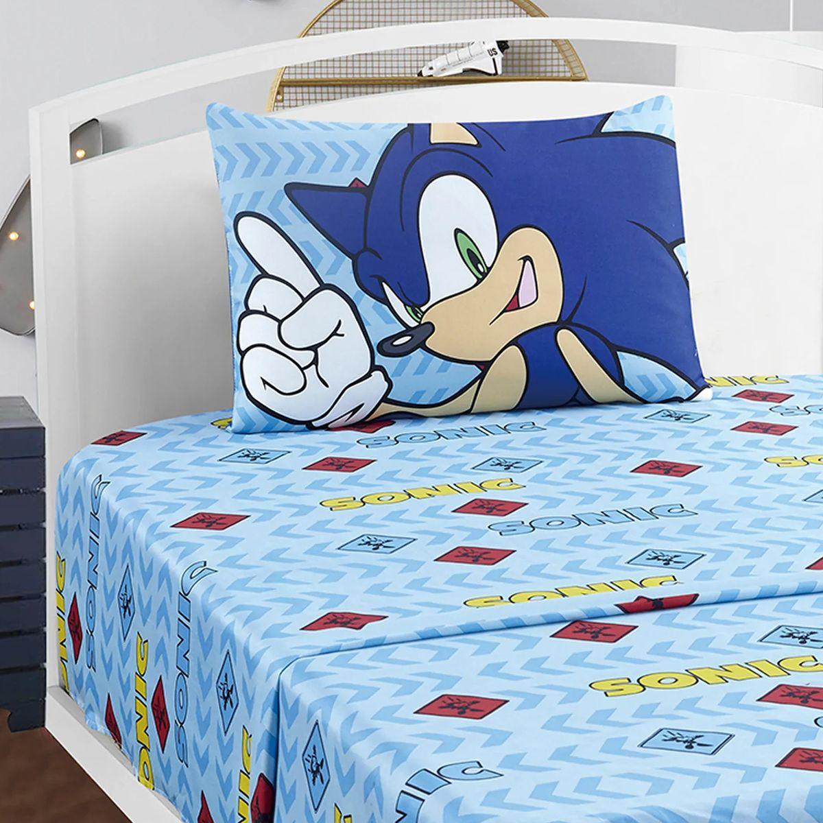 SONIC THE HEDGEHOG - JUEGO DE SABANAS  - 1.5 PLAZA - VAIS-0