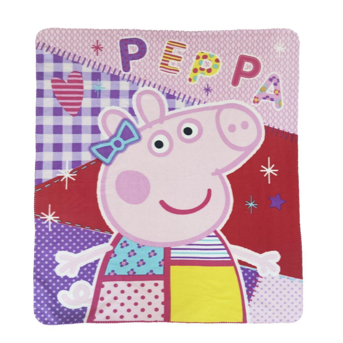 PEPPA PIG - MANTA POLAR - 140 X 120 CM - VAIS-0