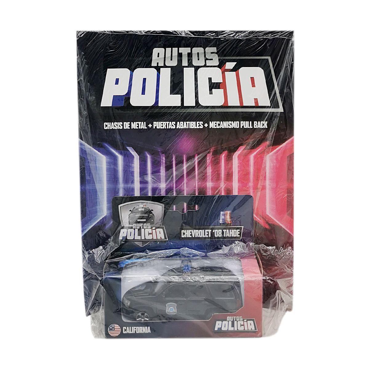 AUTOS POLICIALES - CHEVROLET 08 TAHDE CALIFORNIA - METAL - ESCALA 1:38 - EVER GROUP-0