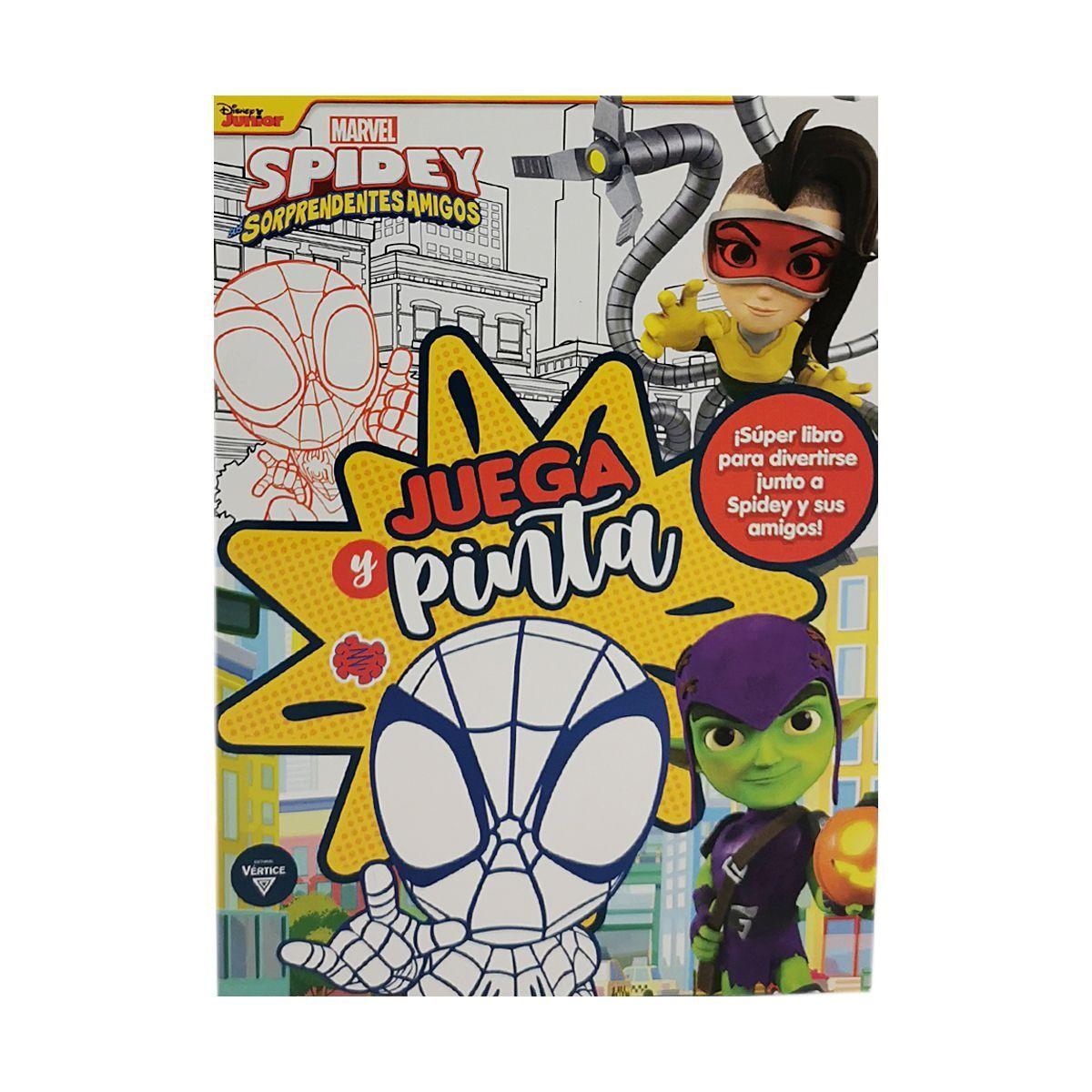 SPIDEY SORPRENDENTES AMIGOS - JUEGA Y PINTA - LIBRO PARA PINTAR - 5372 - ACTIVIDADES-0