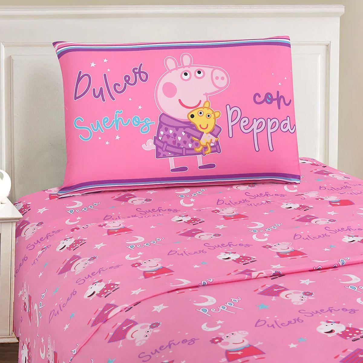 PEPPA PIG - JUEGO DE SABANAS  - 1.5 PLAZA - VAIS-0