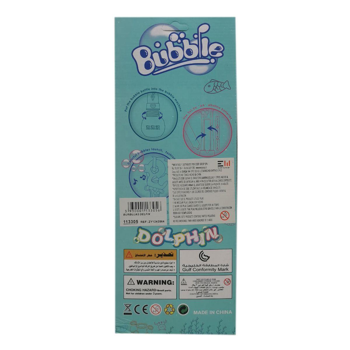 BASTON LANZA BURBUJAS - DELFIN - CELESTE - SONIDOS Y LUCES - EVER GROUP-1