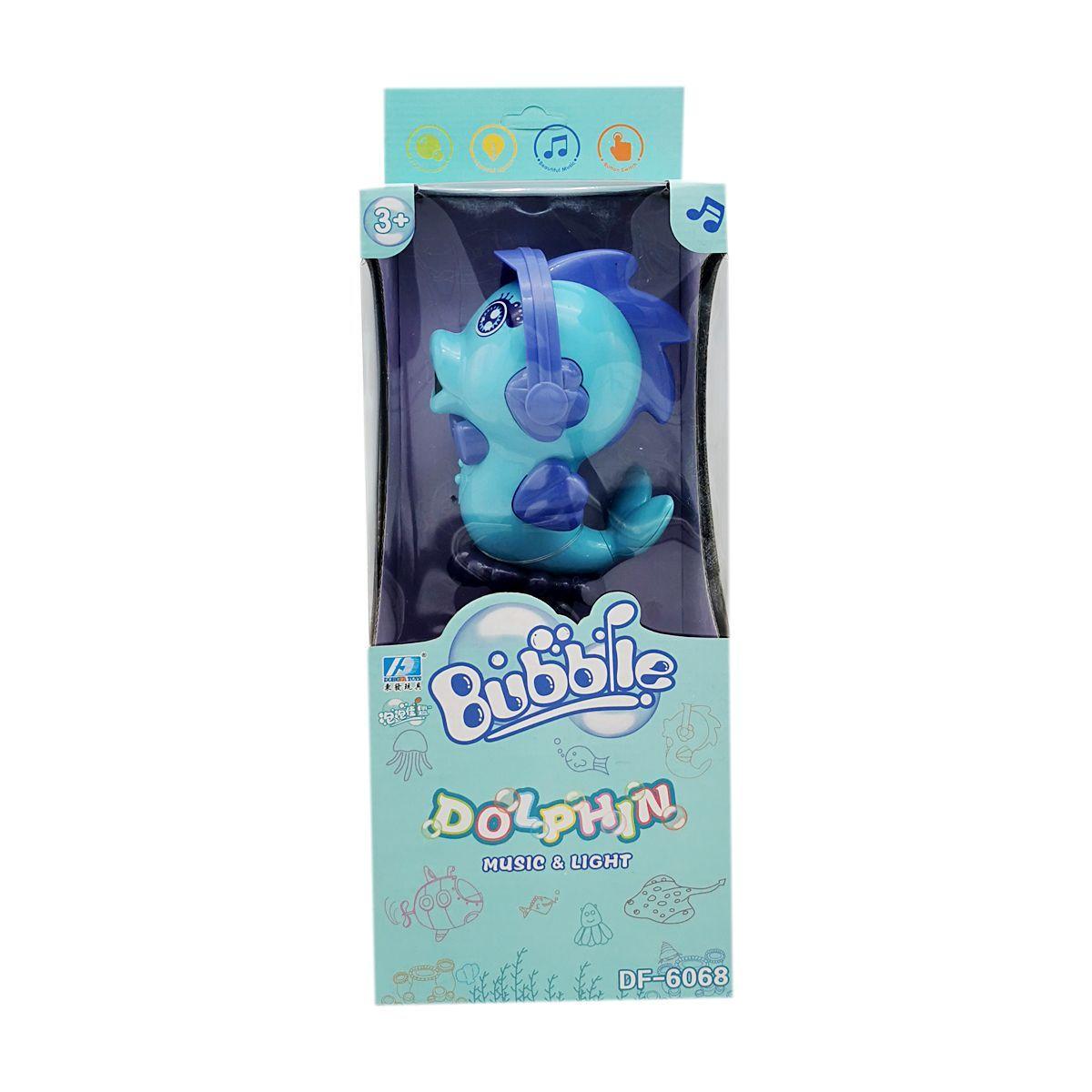 BASTON LANZA BURBUJAS - DELFIN - CELESTE - SONIDOS Y LUCES - EVER GROUP-0