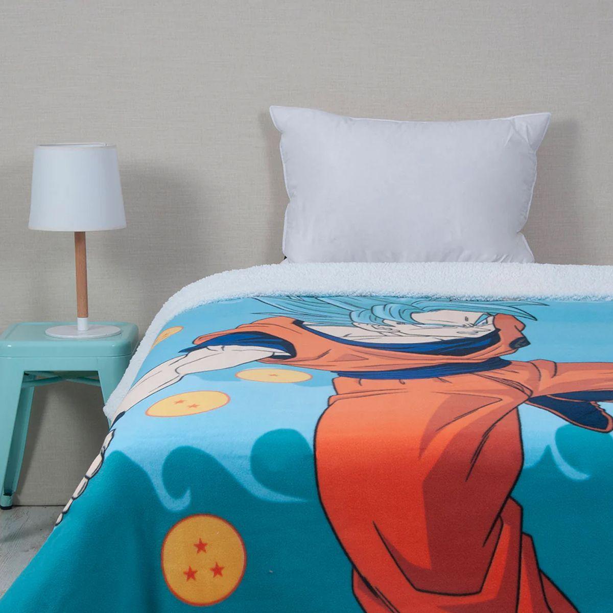 DRAGON BALL SUPER - FRAZADA POLAR SHERPA - 820617 - 150 X 200 CM - WINDSOR-0