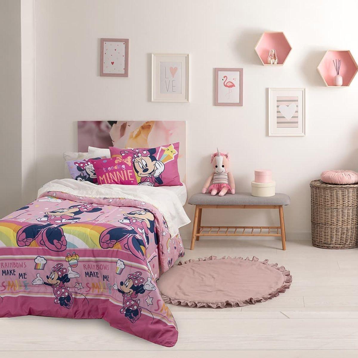 MINNIE MOUSE - PLUMON REVERSIBLE - RAINBOW - 1.5 PLAZA - WINDSOR-1