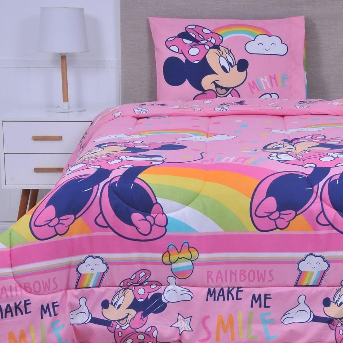 MINNIE MOUSE - PLUMON REVERSIBLE - RAINBOW - 1.5 PLAZA - WINDSOR-0