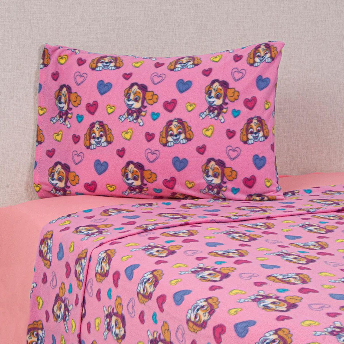 PAW PATROL - NIÑA SKYE - JUEGO DE SABANAS POLAR - 820603 - 1.5 PLAZA - WINDSOR-0