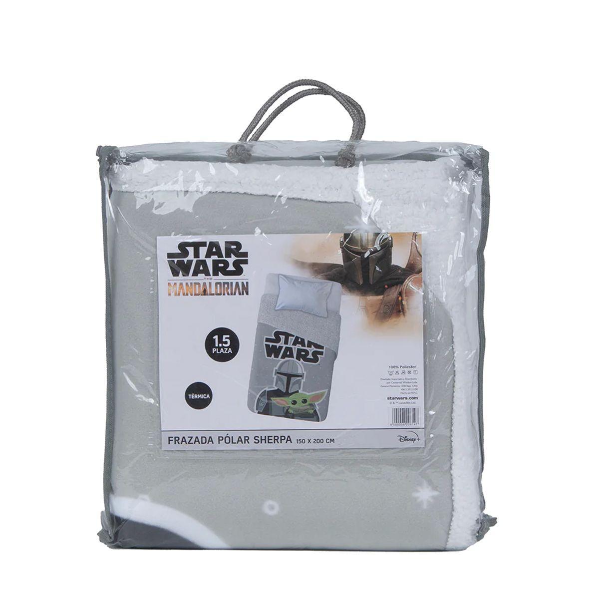 STAR WARS - BABY YODA - FRAZADA POLAR SHERPA - 820614 - 150 X 200 CM - MANDALORIAN-3