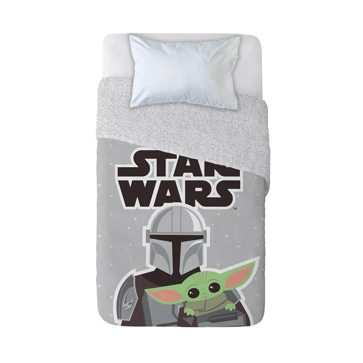 STAR WARS - BABY YODA - FRAZADA POLAR SHERPA - 820614 - 150 X 200 CM - MANDALORIAN-2