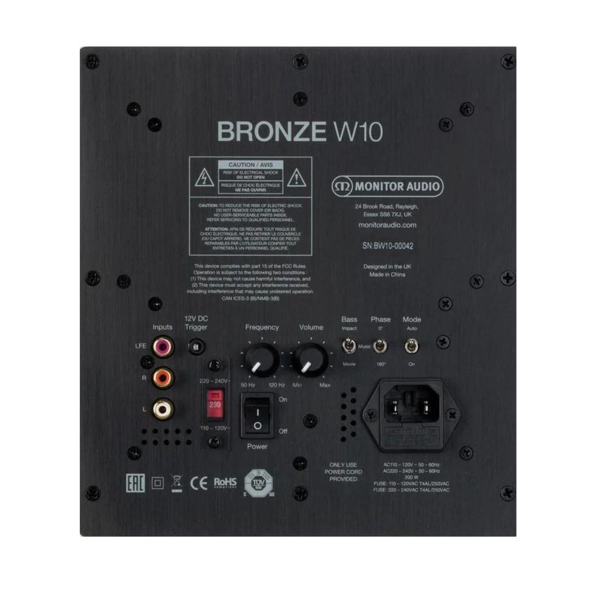 Subwoofer Bronze W10 Urban Gray Monitor Audio-2