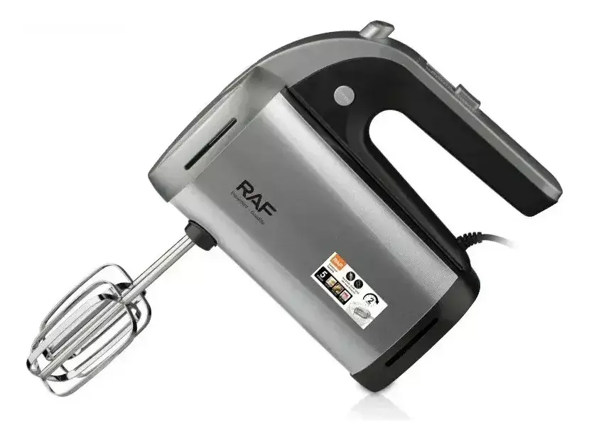 BATIDORA DE MANO 360W 5 VELOCIDADES ACERO INOXIDABLE TURBO PLATEADO 50 HZ 60 HZ-3