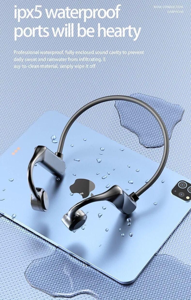 Audífonos Conducción Ósea Sport Treqa Bluetooth 5.3 Verde-7