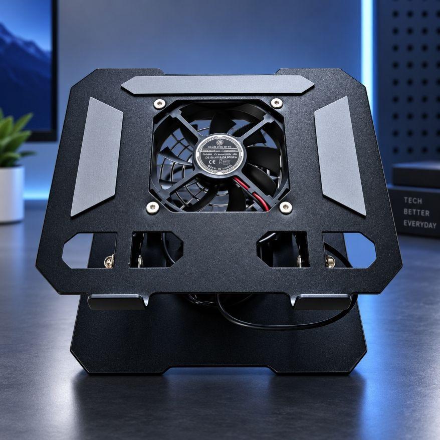 Soporte Metalico Para Laptop Y Tablet 360 Con Ventilador-4