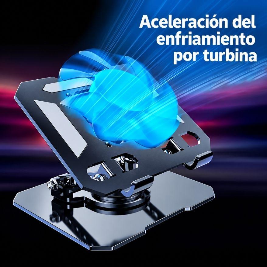 Soporte Metalico Para Laptop Y Tablet 360 Con Ventilador-5