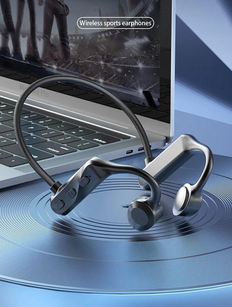 Audifonos de Conduccion Osea Bluetooth Deportivos Resistentes Al Agua-3