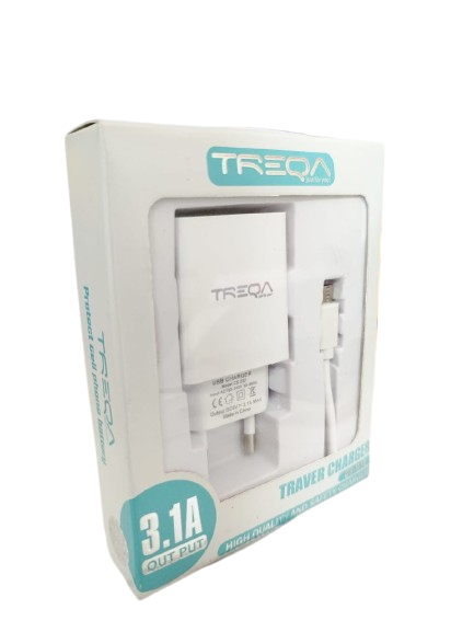 CARGADOR CARGA RAPIDA MICRO V8 TREQA 3.1A-2
