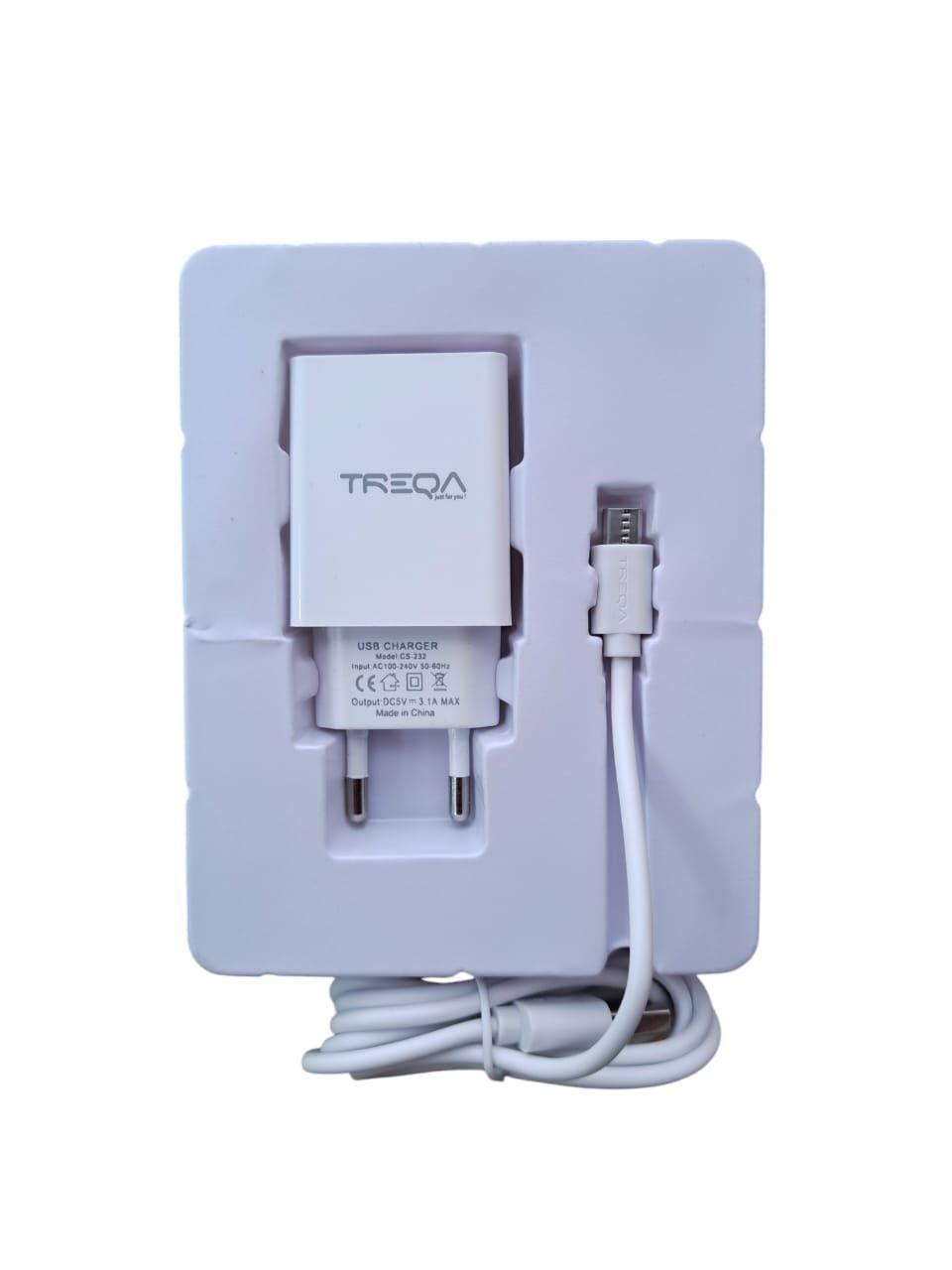 CARGADOR CARGA RAPIDA MICRO V8 TREQA 3.1A-4