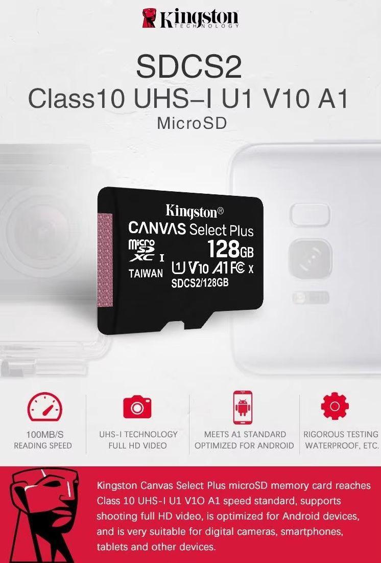 TARJETA MICRO SD KINGSTON 128 GB -1