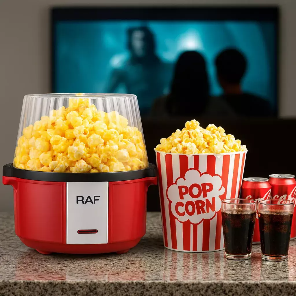 MAQUINA DE PALOMITAS CABRITAS POPCORM 700W SIN ACEITE 60G ROJO-4