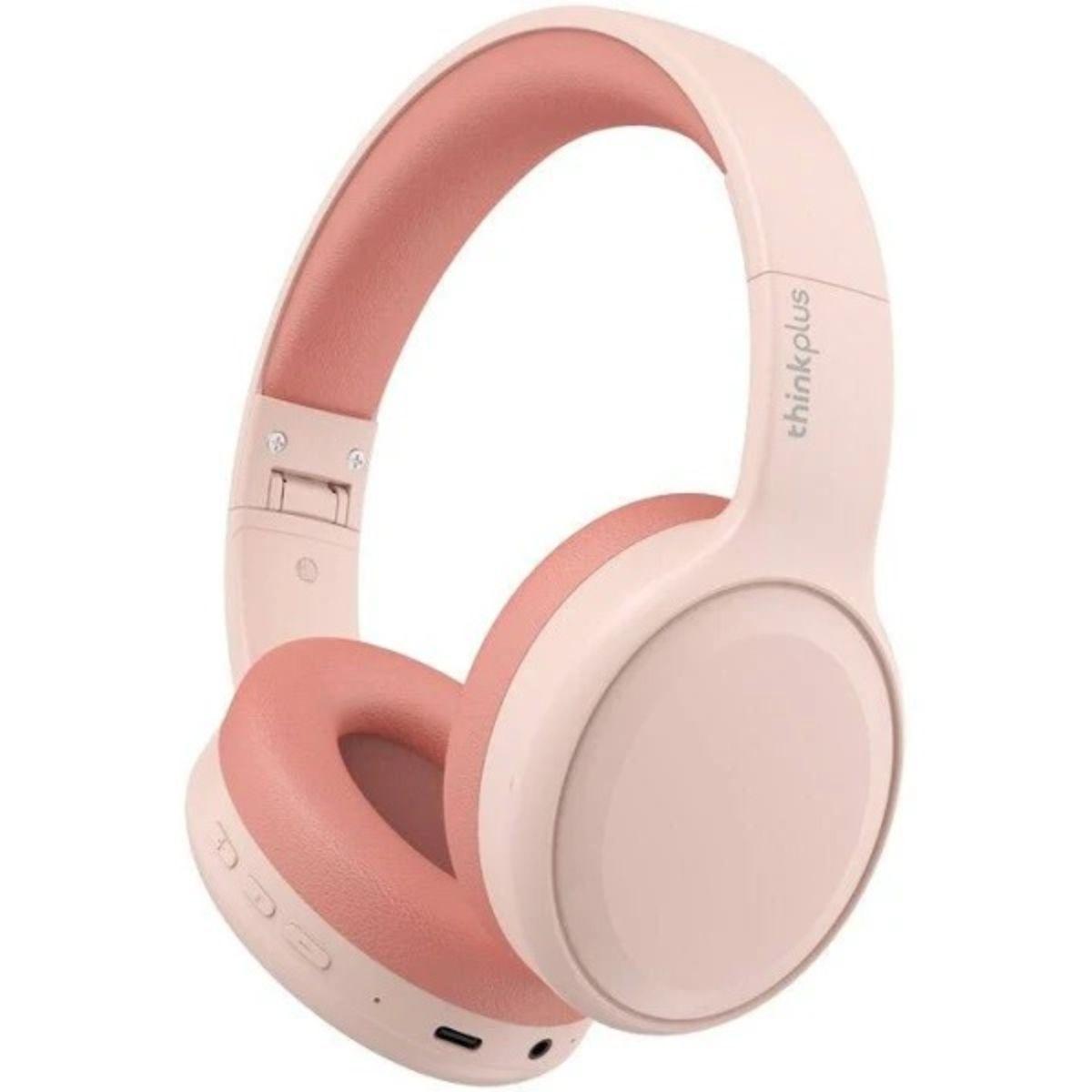 Audífonos Inalámbricos Lenovo TH30 Bluetooth Plegables ROSA-0