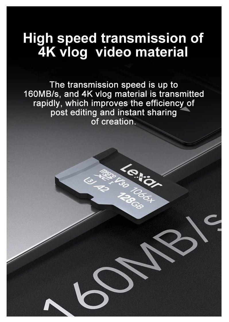 Tarjeta Micro Sd Lexar 128gb Professional 1066x 160mb-4