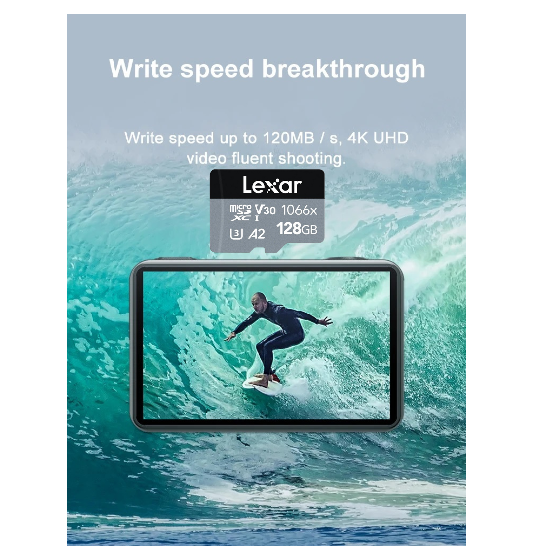 Tarjeta Micro Sd Lexar 128gb Professional 1066x 160mb-6