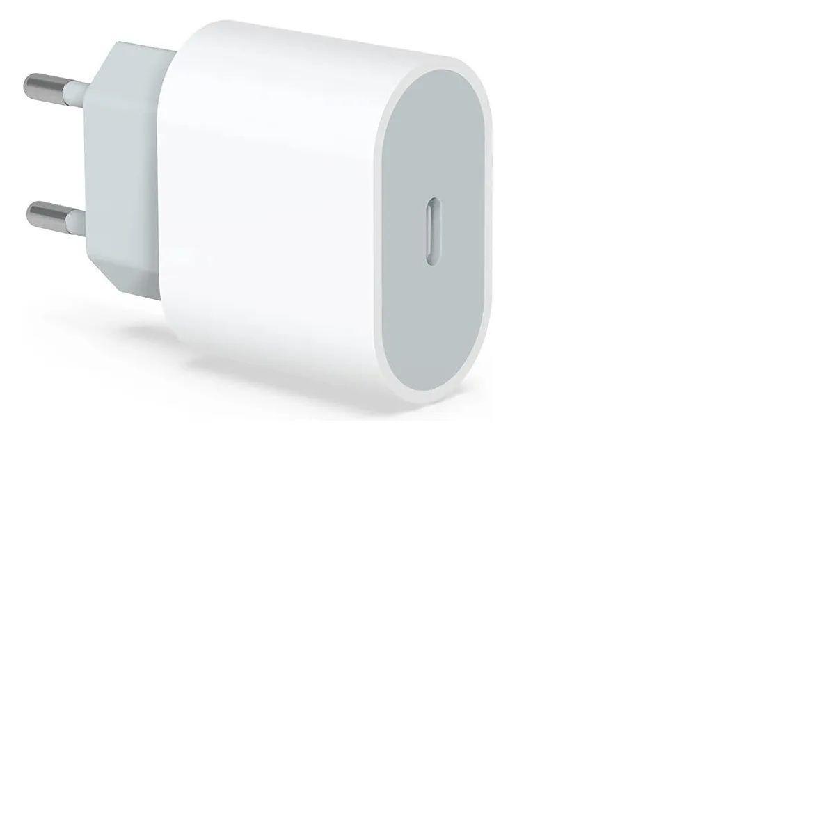 Cargador 20w Compatible iPhone 8 X Xr 11 12 13 14 Pro Max Color Blanco-0