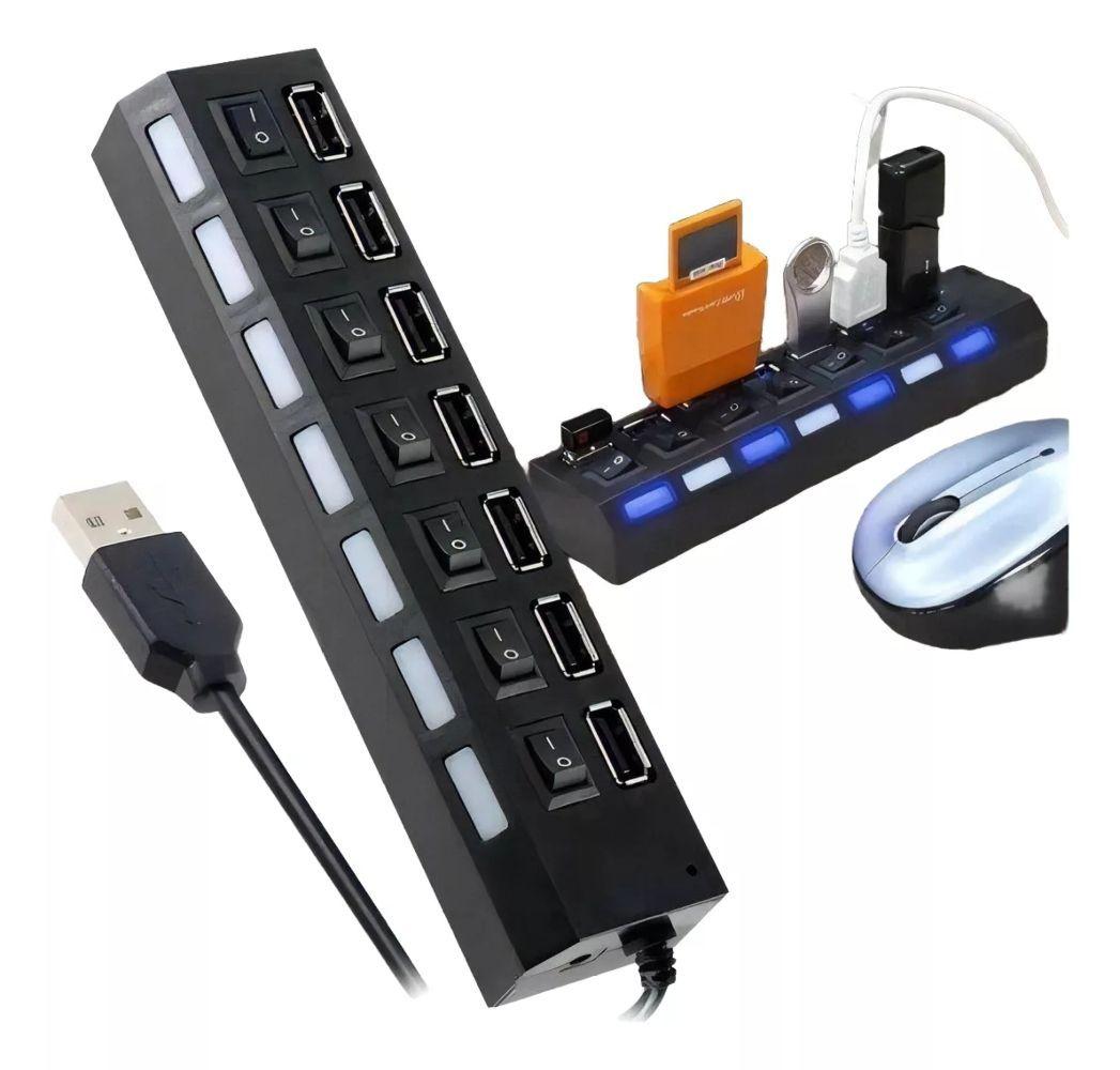 HUB USB 7 PUERTOS CON SWITCH TREQA USB 3.0-0