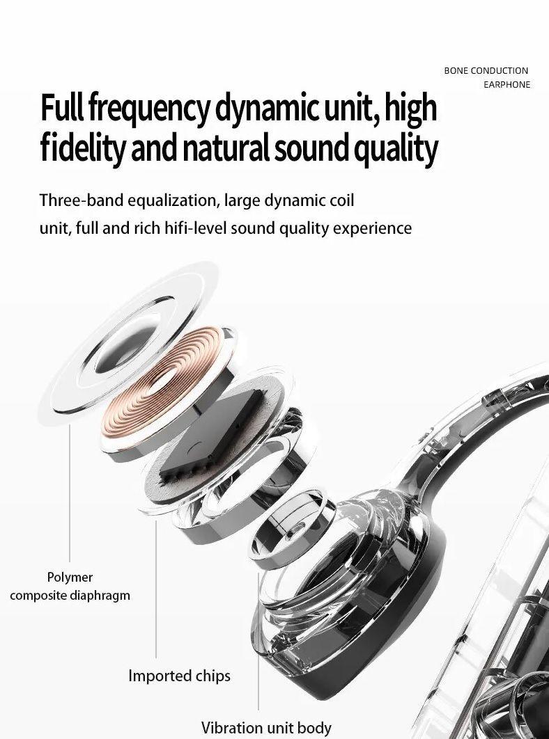 Audífonos Conducción Ósea Sport Treqa Bluetooth 5.3 Rosa-4