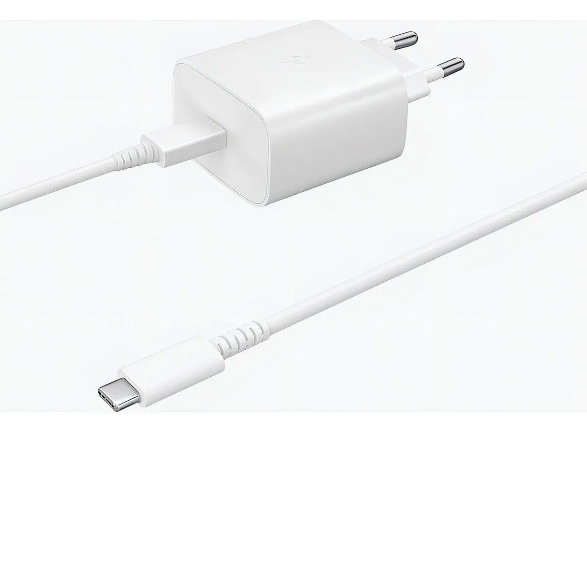 CARGADOR PARA SAMSUNG CARGA RAPIDA 45W BLANCO COMPATIBLE CON A15 A25 A35 A55 A75-3