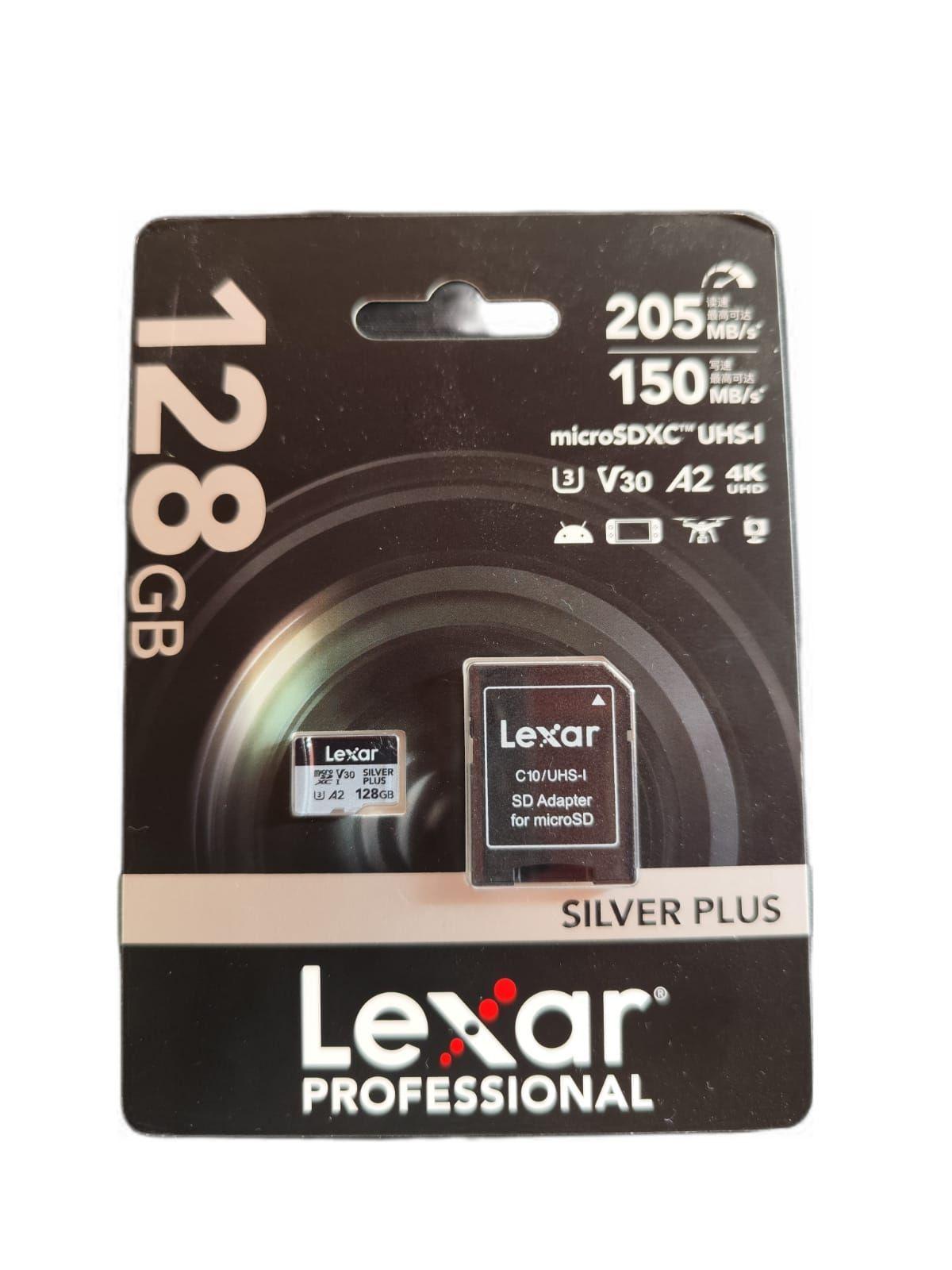 TARJETA DE MEMORIA PROFESSIONAL LEXAR SILVER PLUS 128GB 4K-3