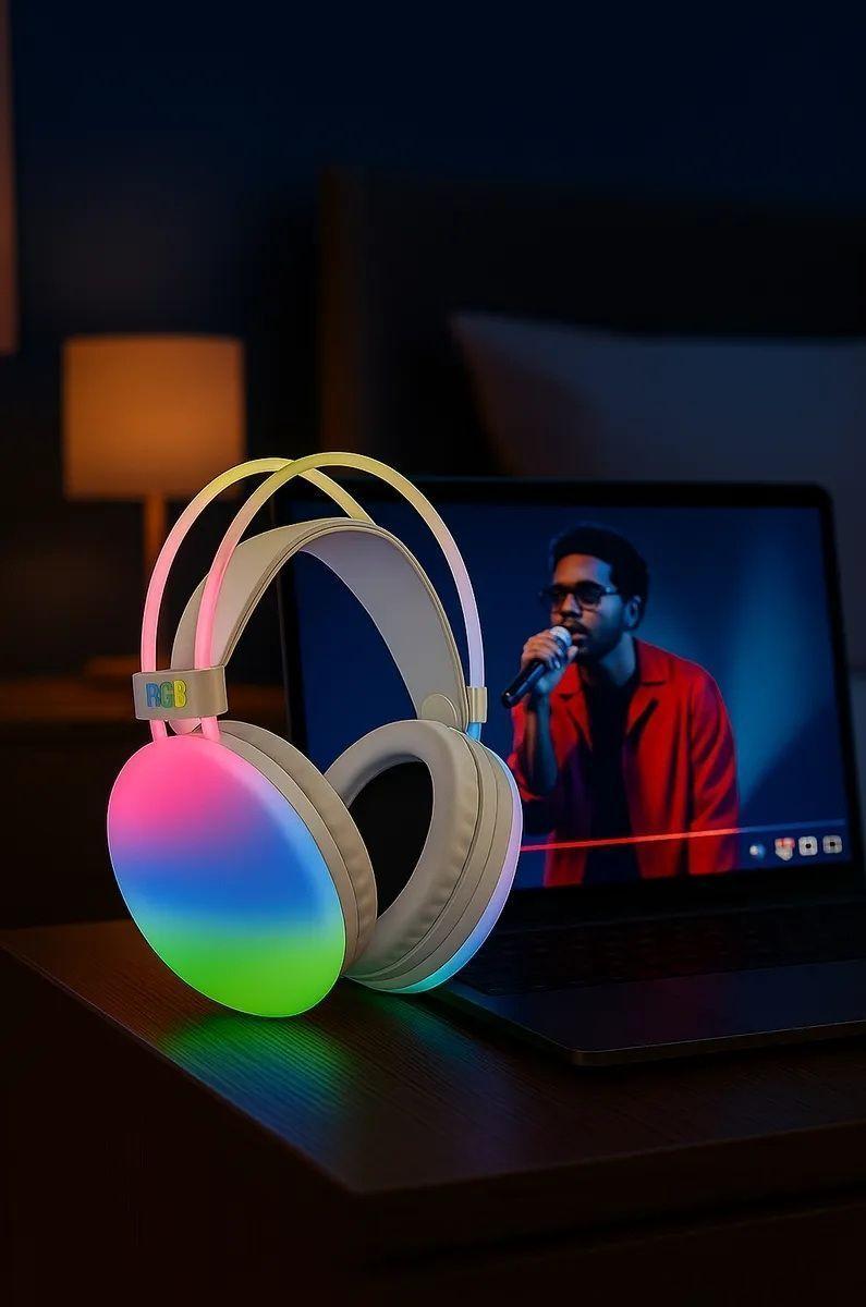 Audifonos Inalambricos Pg580 Con Microfono Y Luces Led-1