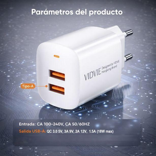 Cargador R pido Vidvie Compatible con iPhone 8 X XR 11 12 13 14-2