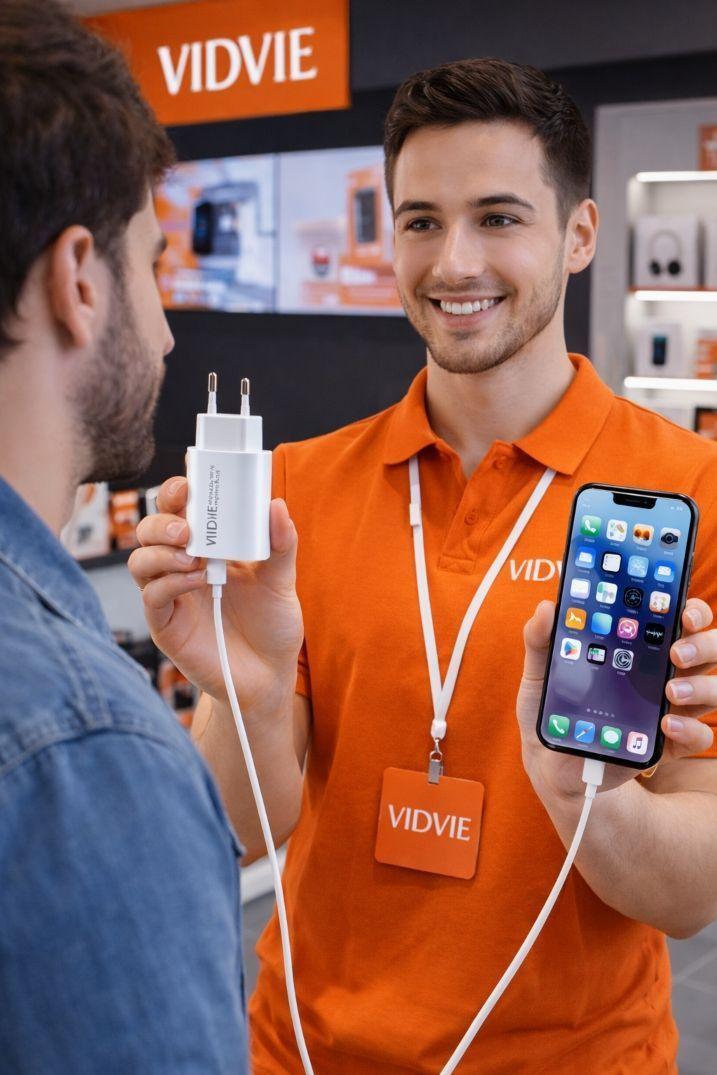 Cargador R pido Vidvie Compatible con iPhone 8 X XR 11 12 13 14-3