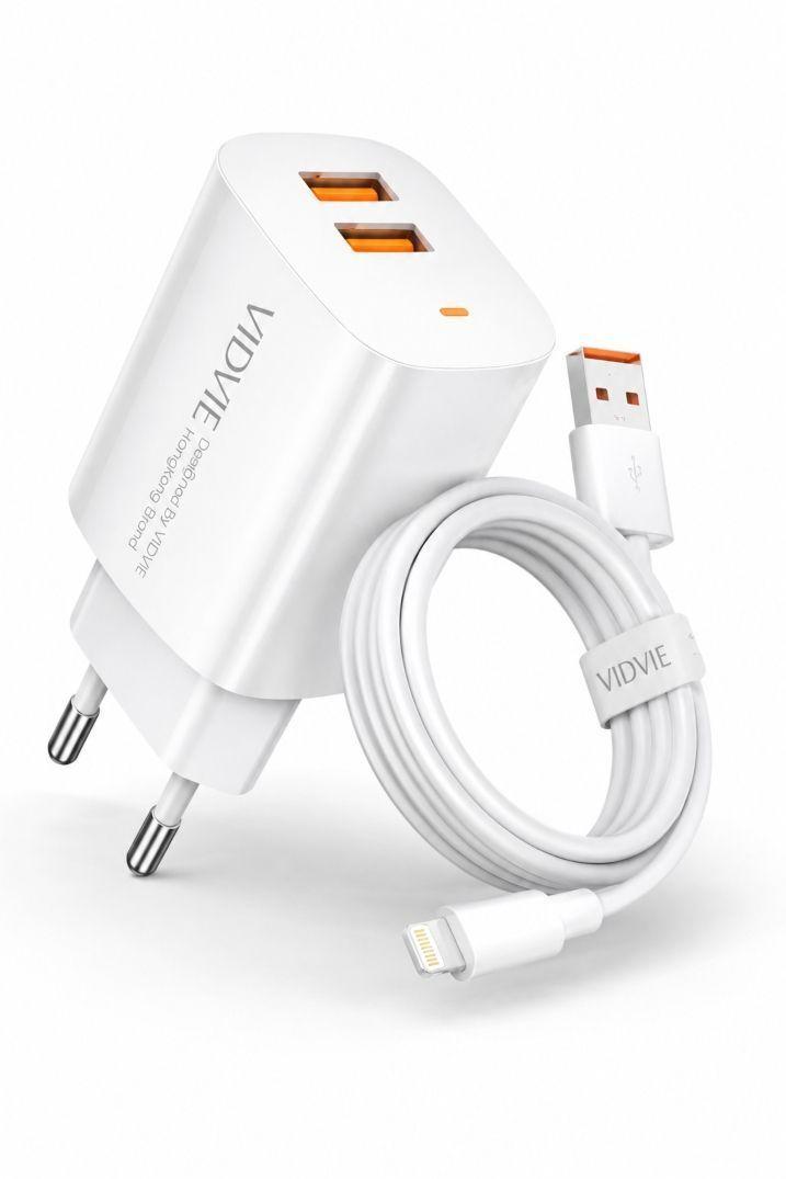 Cargador R pido Vidvie Compatible con iPhone 8 X XR 11 12 13 14-4