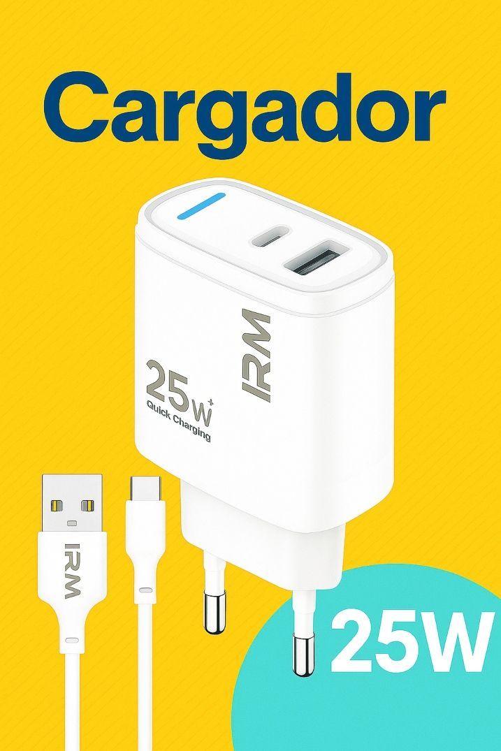 Cargador R pido IRM 25W Compatible con Samsung Galaxy y Android-4