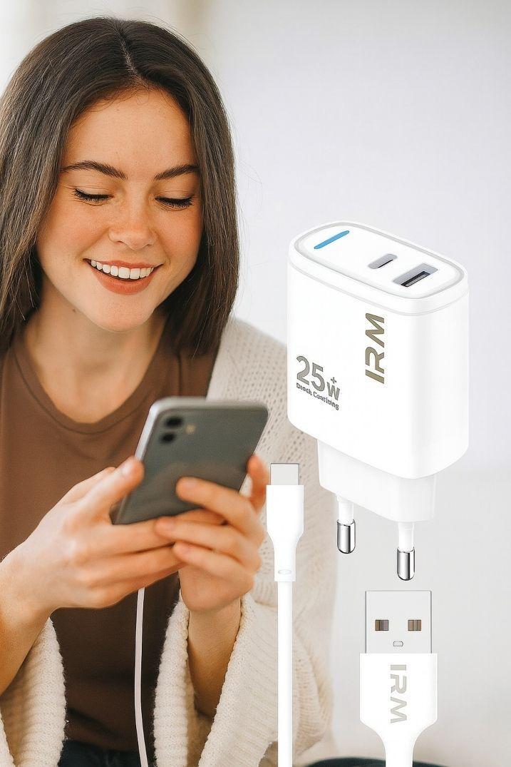 Cargador R pido IRM 25W Compatible con Samsung Galaxy y Android-2