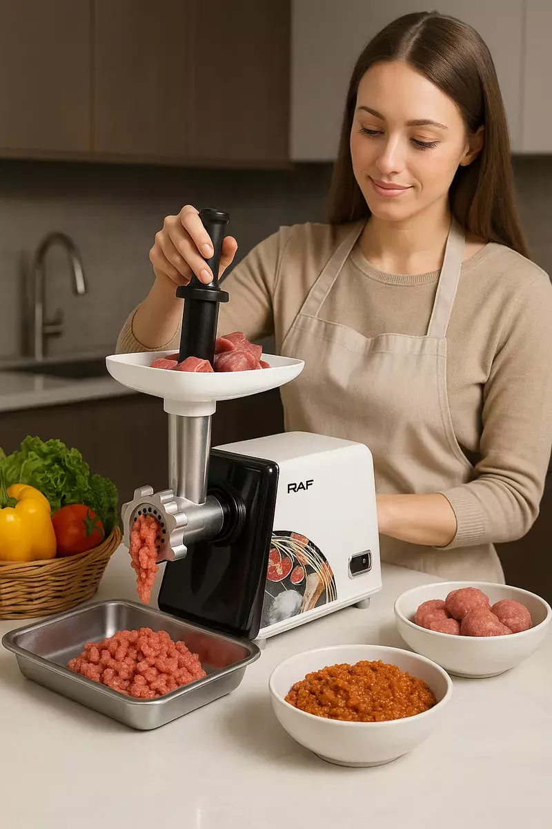 MOLEDORA DE CARNE 2500W ACCESORIOS PARA EMBUTIDOS-2