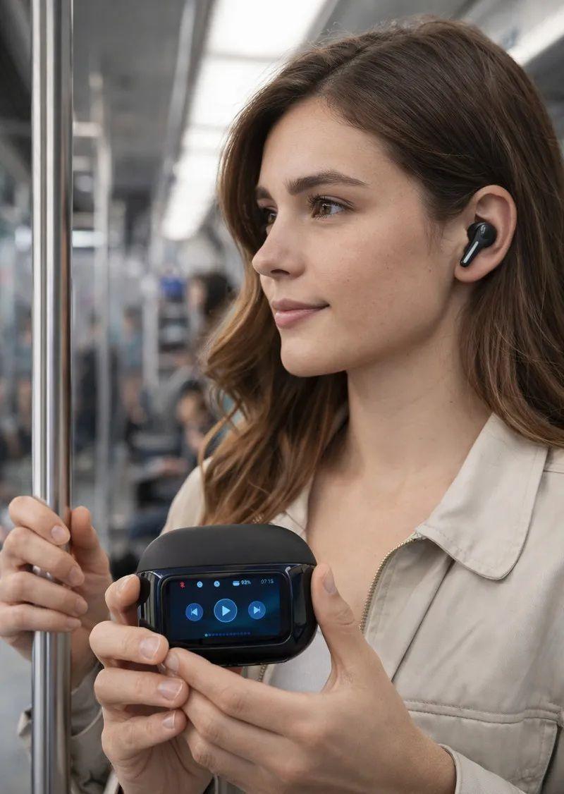 Audifonos Inalambricos T41 Con Pantalla Tactil Estereo Bluetooth Manos Libres-3