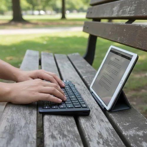 Teclado Bluetooth Plegable Fk 1000 Port til Ultradelgado Tipo Tijera Compatible Con Ios Android-2