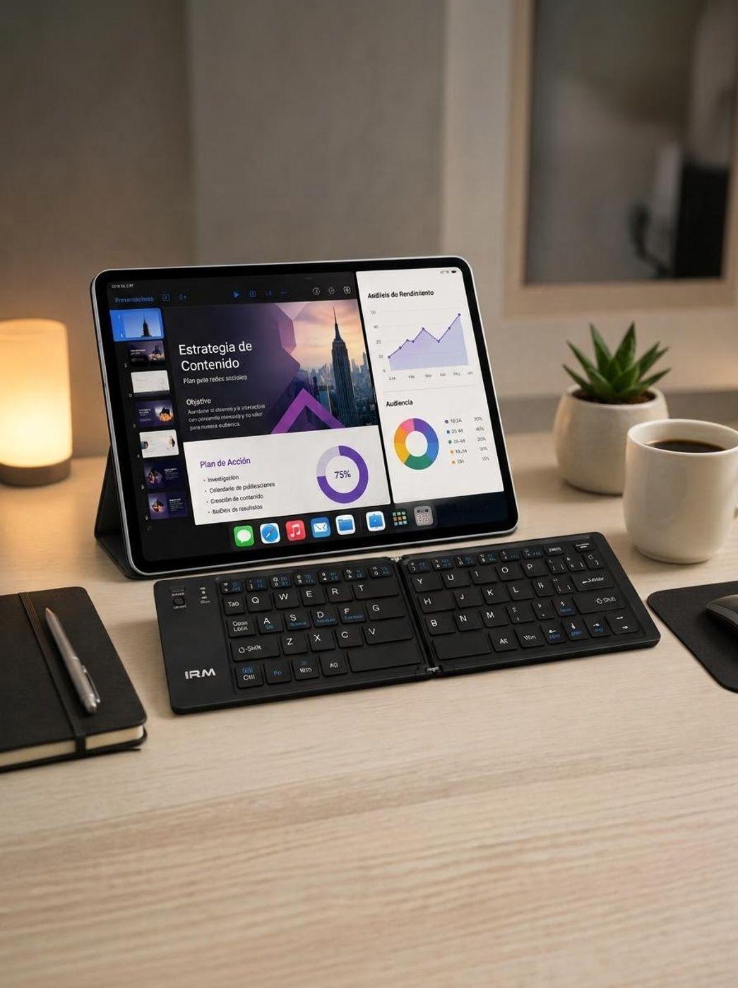 Mini Teclado Plegable Bluetooth Compatible Con Windows Ios Android -2