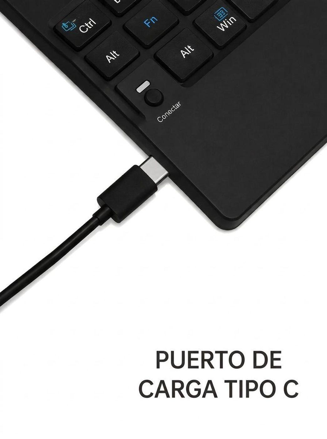 Mini Teclado Plegable Bluetooth Compatible Con Windows Ios Android -5