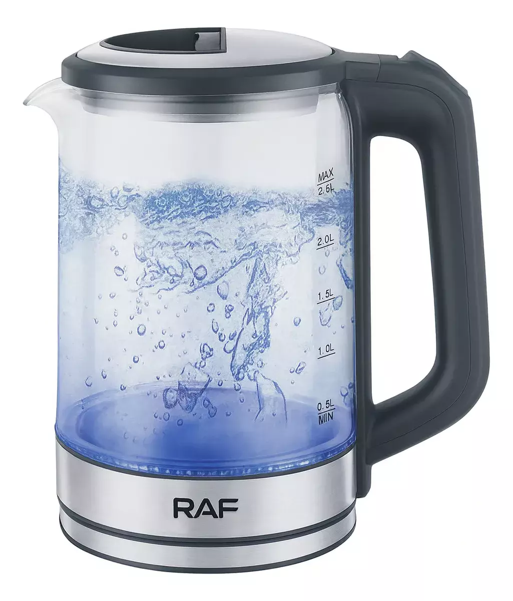 HERVIDOR ELECTRICO 1500W 2 5L CON LUZ LED APAGADO AUTOMATICO PLATEADO VIDRIO-2