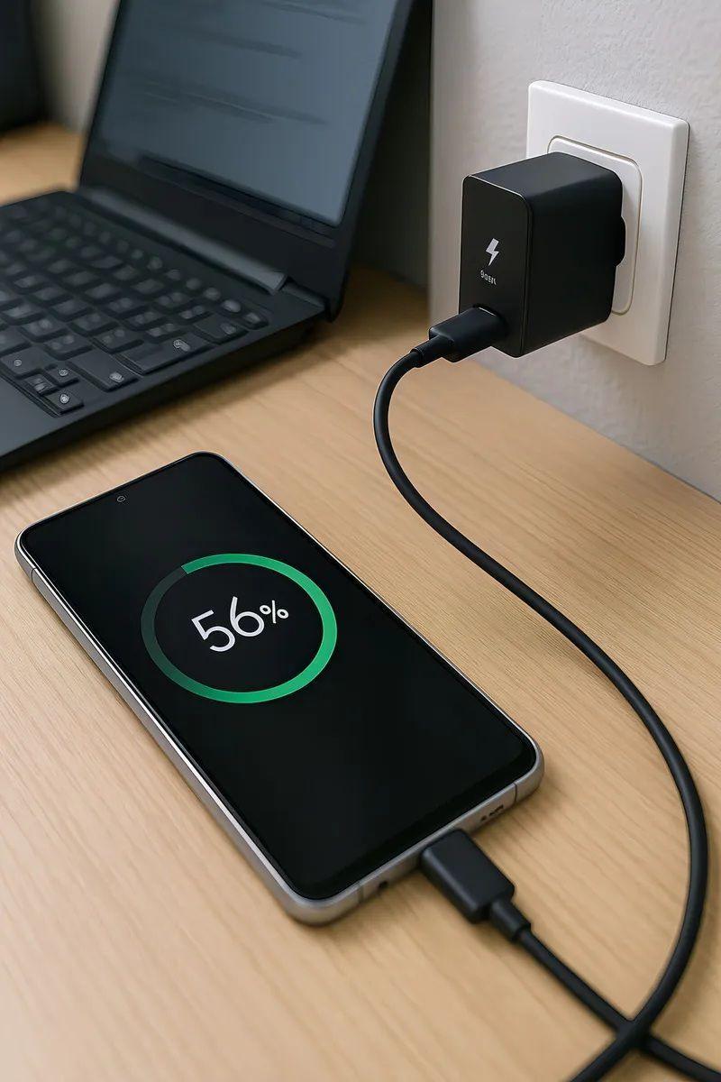 Cargador R pido 25w Usb c Para Samsung Galaxy S23 S23 S22 S21 Tipo C Y Seguro Negro Cargador R pido-2