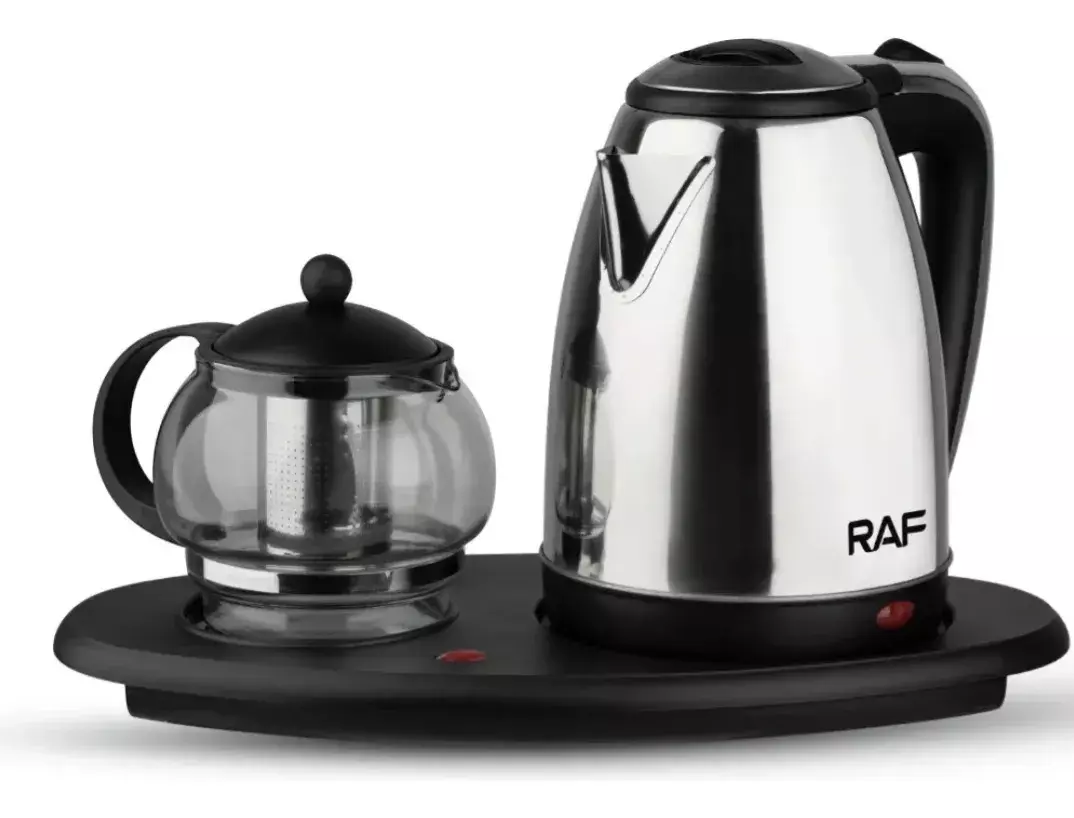 HERVIDOR ELE CTRICO INOXIDAB 2 2L TETERA CRISTAL 1L 2200W PLATEADO-4