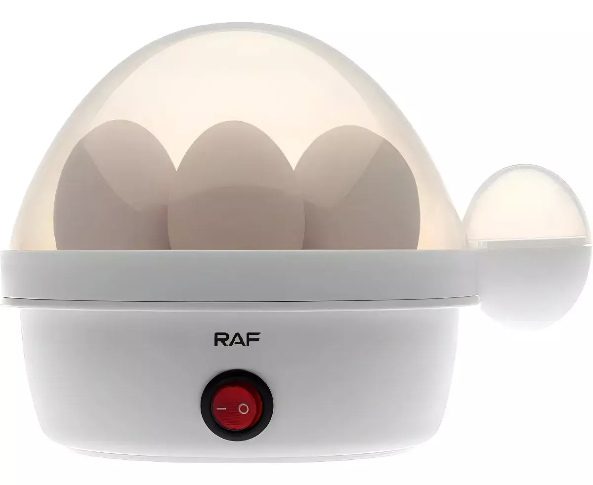 HERVIDOR DE HUEVOS 350W 7 UNIDADES AUTOMATICA COCEDOR VAPOR BLANCO 50 HZ 60HZ-3