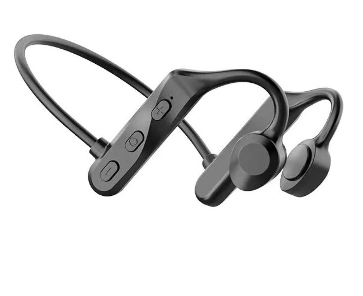 Audífonos Conducción Ósea Sport Treqa Bluetooth 5.3 Negro-0