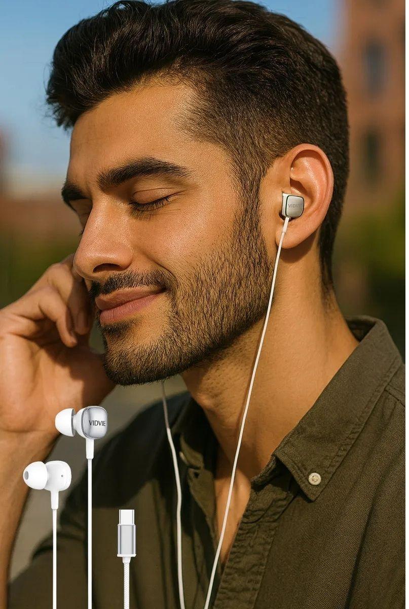 Audifonos Tipo C Compatibles Con Iphone 15 16 17 In Ear Con Microfono Sonido Hd-2